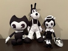 Bendy and the Ink Machine 10" Plush Lot 3   Bendy Boris Alice Angel 2025 Jakks