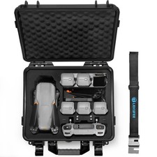 Lekufee Waterproof Hard Case Compatible with 13.2 x 6.1 x 12.2 inches, Black