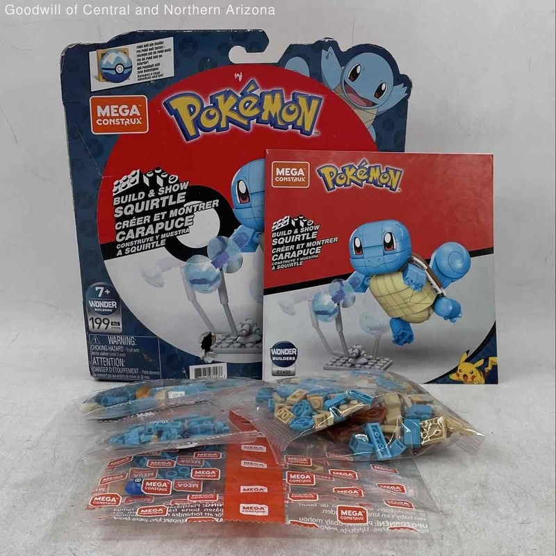 Mega Construx Pokémon Build & Show Squirtle IOB *Not Inventoried