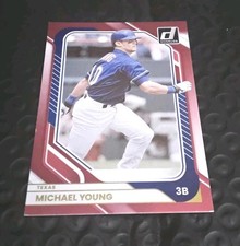 2026 Panini Donruss #72 Michael Young Red /250 Texas Rangers. Zz256