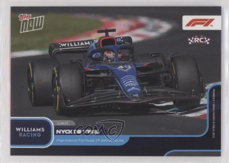2022 Topps Now F1 Nyck De Vries #056 0y59