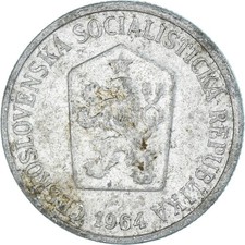 [#1328228] Coin, Czechoslovakia, 10 Haleru, 1964