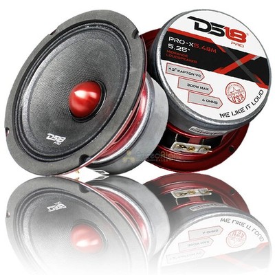 2 DS18 PRO-X5.4BM 300W Max 5.25'' Midrange Loud Speakers 4 Ohm High Strength