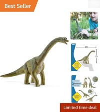 Charming 9.5" Brachiosaurus - Lifelike Green Dinosaur Figure for Boys  Girls