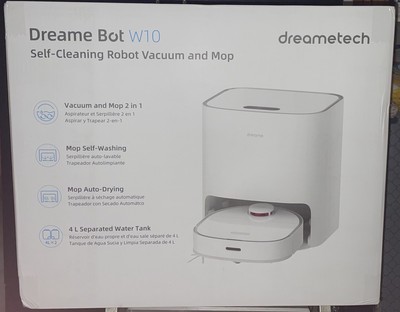Dreametech Dreame Bot W10 Self Cleaning Robot Vacuum And Mop Auto Drying - White