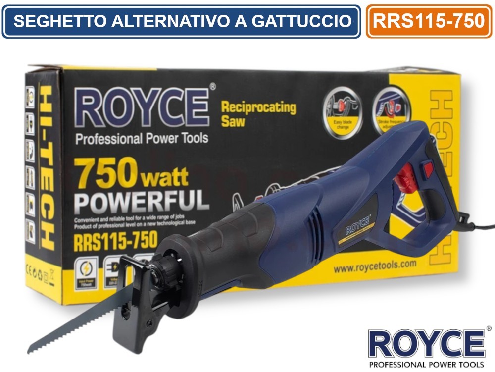 ROYCE SEGHETTO ALTERNATIVO ELETTRICO A GATTUCCIO MULTIMATERIALE 710W 26MM