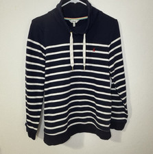 Joules Kinsley Navy Striped Pullover Sweatshirt US 6 Nautical Knit Women s