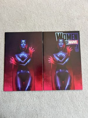 WOMEN OF MARVEL #1 JEEHYUNG LEE SCARLET WITCH VIRGIN & TRADE VARIANT - NM 