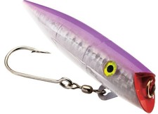 SIL ACE HI 5"PLUG SGL HK UV PUR/SIL-MYR (SINGLE HOOK NO RATTLE)
