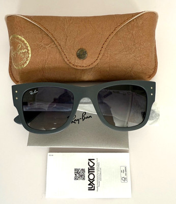 *NEW* Ray-Ban Mega Wayfarer Liteforce Matte Grey 50 mm Sunglasses RB4840S $243
