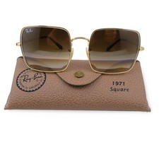 Ray-Ban Unisex RB1971 Square 9147/51 Gold/Brown Gradient Sunglasses 54-19-145