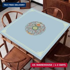 Chinese Style Mahjong Mat, 31.5 31.5'' Anti Slip and Noise Reductio Light Blue