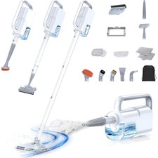 10-in-1 Steam Mop with Detachable Handheld Steamer, 350ml Tank, 10s Heat-Up, ...