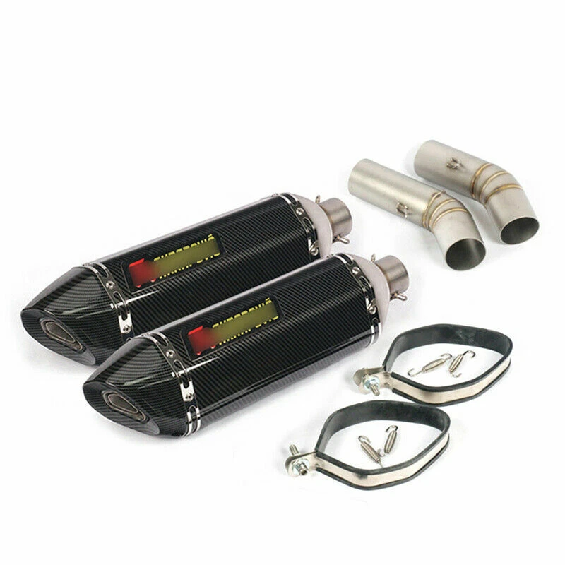 Tubo de punta de silenciador de escape de motor deslizable para Ducati 848 1098 1198 Foto 2 de 4