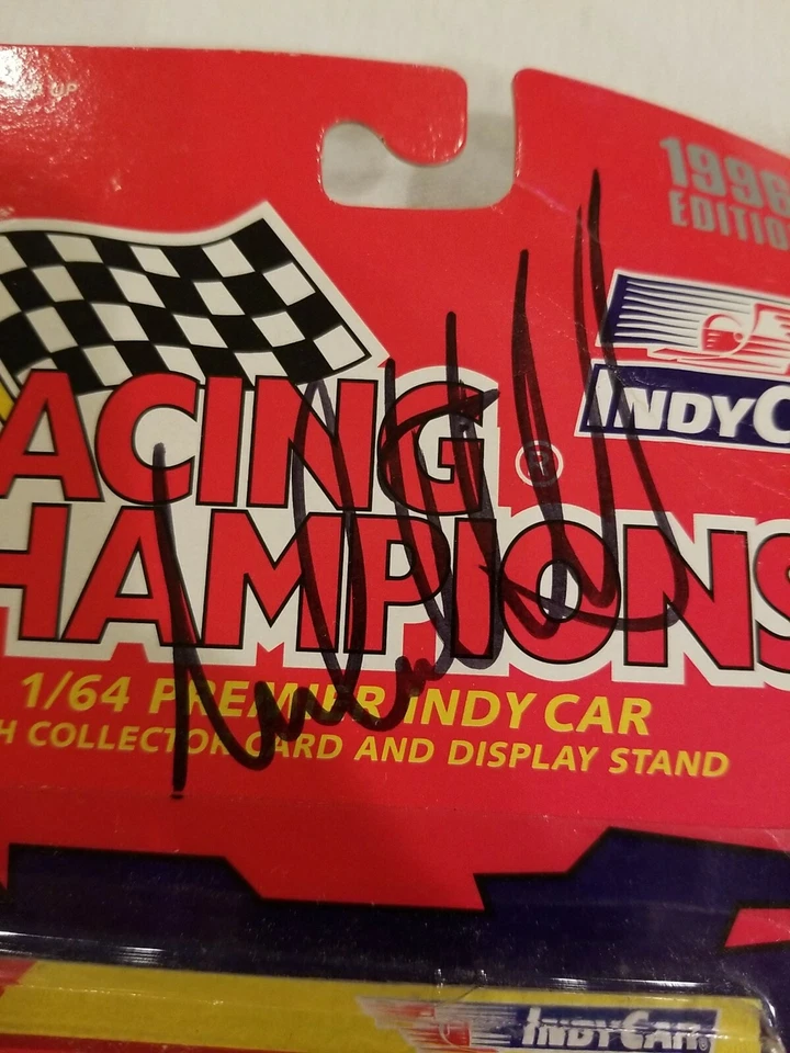 1996 Edition Racing champions indycar, Black #6 Micheal Andretti NEW AUTOGRAPHED - Image 2 of 4