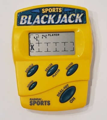 Radica Electronic Handheld Game Sports Blackjack - Model 3450 - Tested - Working
