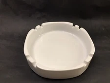White ceramic ashtray