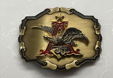VINTAGE VTG 1977 Anheuser Busch Belt Buckle RARE Made in USA 70s