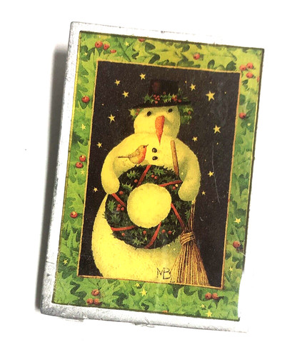 MARJOLEIN BASTIN Snowman Pin
