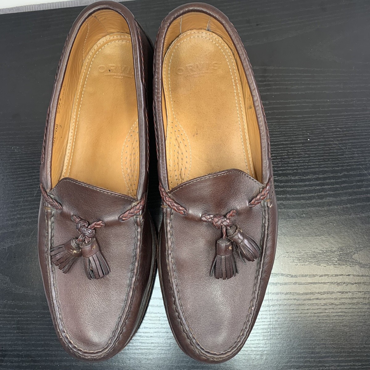 Not for sale Orvis Leather Tassel Loafers NPS Solovair | NPS | Essential Collection | Black Hi-Shine  main image 3