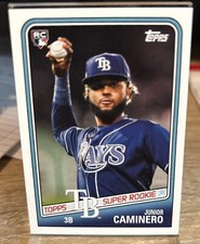 2024 Topps TBT 33 “1988 Topps Football Super Rookie” 99 Junior Caminero - Tampa