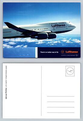 Lufthansa Boeing 747-400 Postcard Limited Edition 2005 Airlines Aviation  Card | eBay