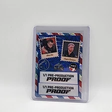 Jesper Svensson Chris Via Pin Pals 2024 Leaf Metal Bowling PBA 1/1 Blue Proof