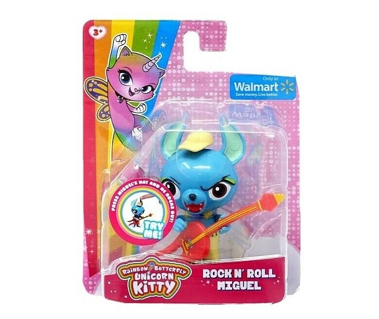 Rainbow Butterfly Unicorn Kitty Rock N' Roll Miguel Figura Exclusiva Muñeca de 3 pulgadas Foto 3 de 3