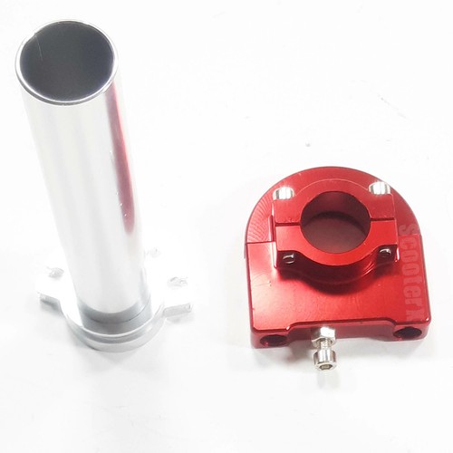 7/8In Honda CRF XR50 Billet Twist Throttle Pit Dirt Bike ATV Quad Motorcycle Red - Picture 4 of 12