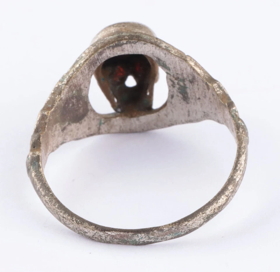 Anillo Primera Guerra Mundial Calavera Huesos Gótico Primera Guerra Mundial Esqueleto Rifle Alemán Gótico Death Punk Banda Foto 2 de 4