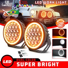 Colight 9inch Round 1600m Led Work Light Pods Drl Offroad Suv Driving Lamps