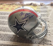 Roger Staubach Signed Autograph Full Size Dallas Cowboys Helmet -Captain America