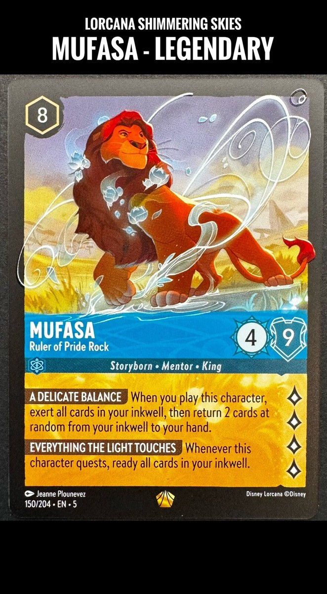lorcana shimmering skies card value CGC Pristine 10 Common Donald Duck Focused Fl Martins Collectables 09 Rarity Disney Lorcana Shimmering Skies Mufasa