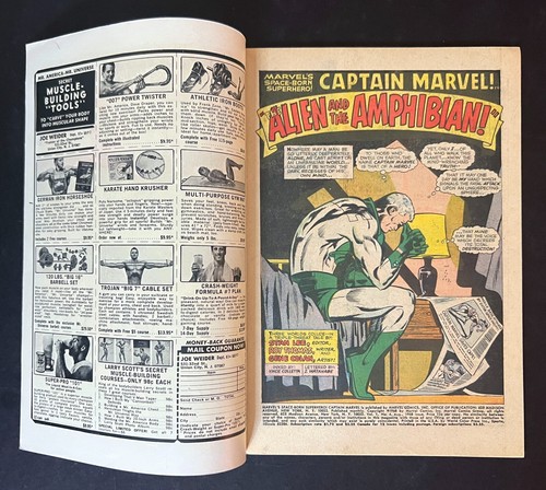 Captain Marvel #4 Nice Copy Silver Age Vs. Namor The Sub-Mariner Marvel 1968 - Picture 3 of 8