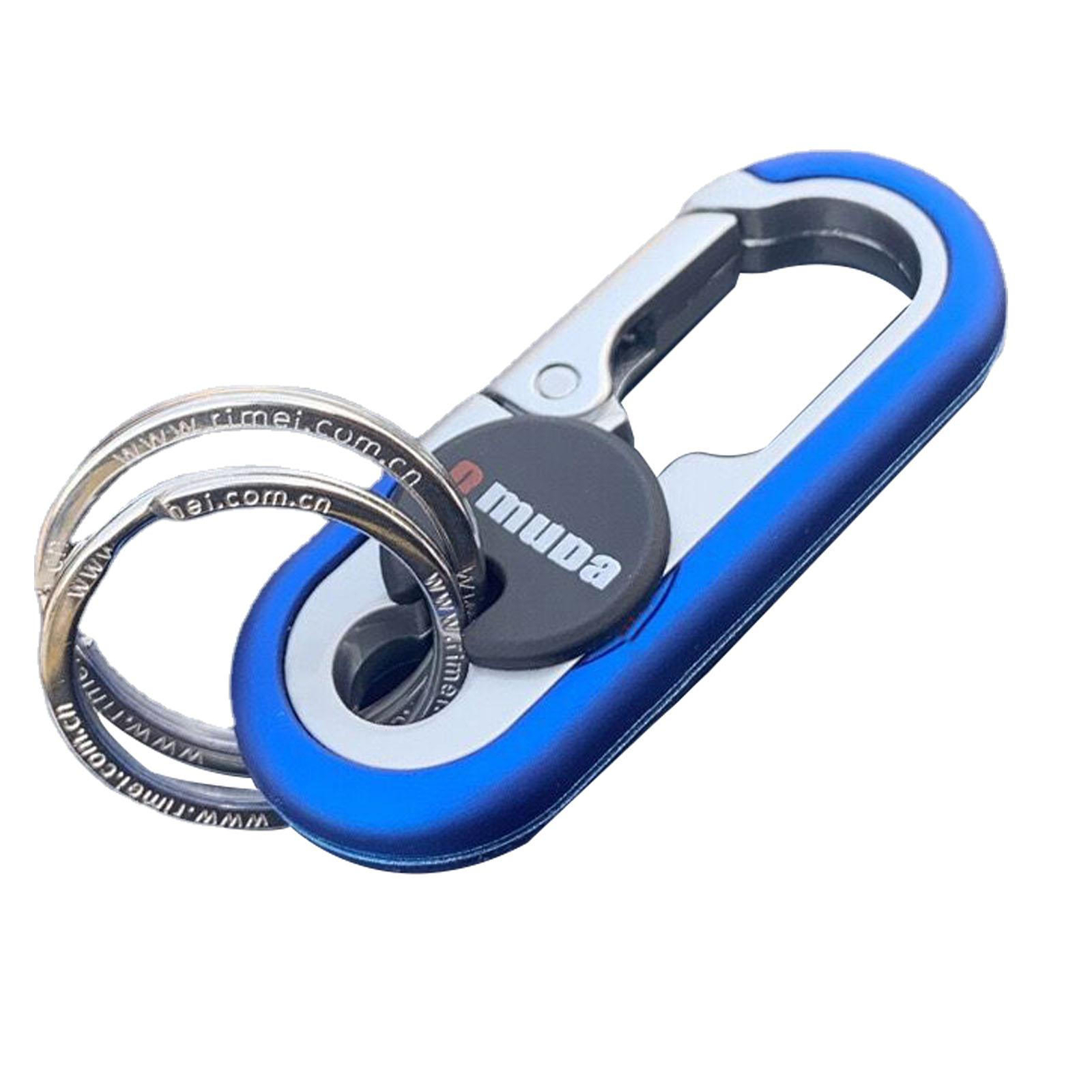 Men Belt Clip Ring Holder Detachable Stainless Steel Leather Key Chain Keyring eBay