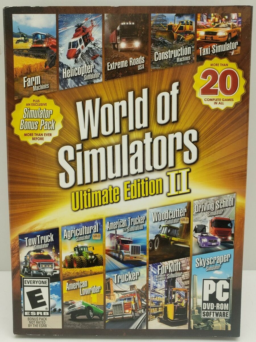 World of Simulators: Ultimate Edition 20 Video Games PC agriculture mining  bus