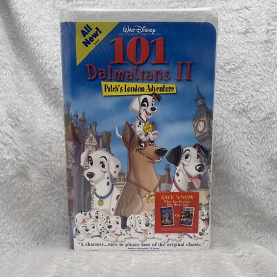 RARE!!! 2002 101 Dalmatians 2 Walt Disney Pictures Presents - Sealed VHS