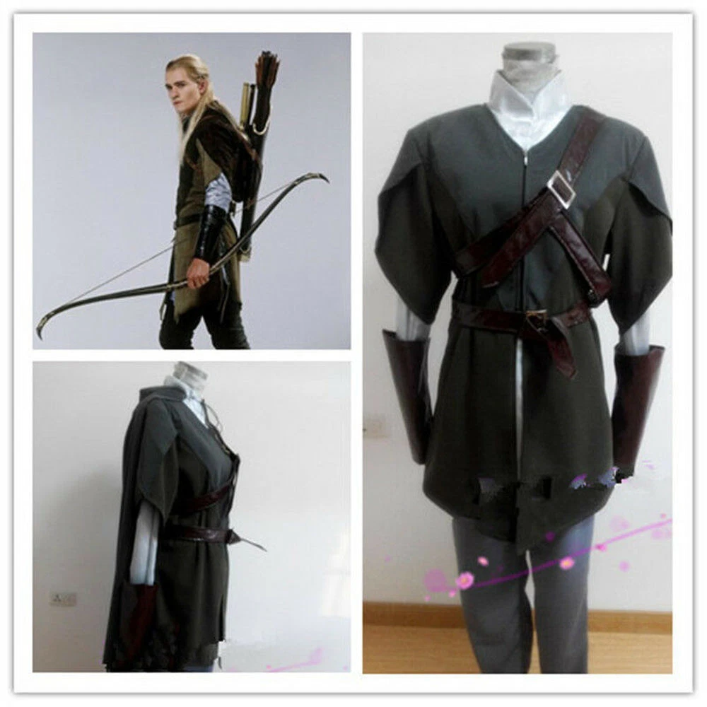 Hot！ Details about The Hobbit Legolas Cosplay Costume Custom Made | eBay