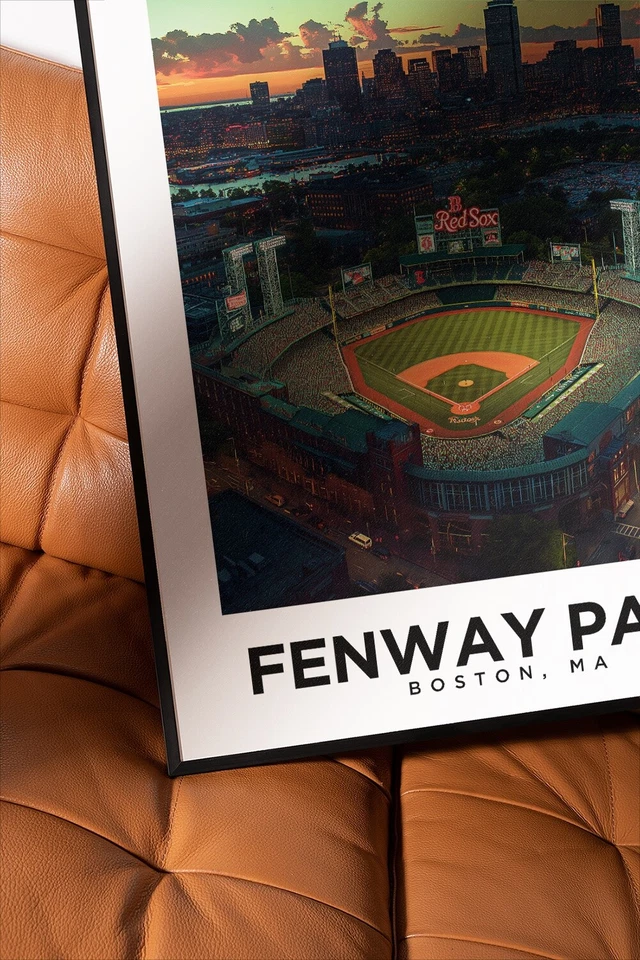 Fenway Park, Boston - Travel Poster, Boston Red Sox, Red Sox Fan, Gift For Him - Image 2 of 4