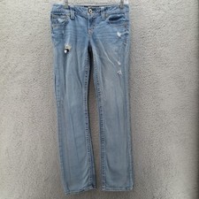 Express Jeans Womens 2 Blue Jeans Denim Low Rise Jeans Stella Barely Boot