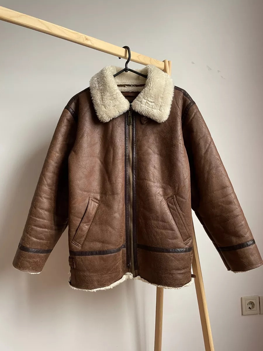 Alpha industries shearling best sale jacket