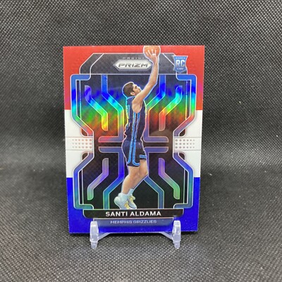2021-22 Panini Red White Blue Prizm #276 Santi Aldama RC Rookie
