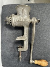 Universal No. 1 Vintage Meat Grinder Cast Iron Made in USA With Table Mount