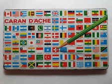 Caran d Ache ancienne boîte 12 crayons de couleur
