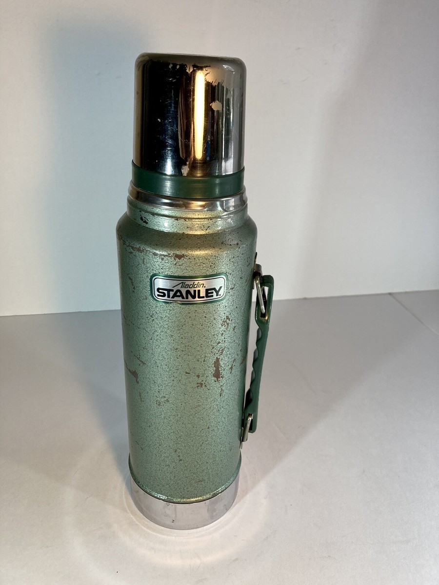 Vintage 1996 Stanley Aladdin Stainless Steel 1 Quart Green Thermos