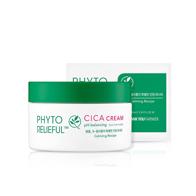 THANK YOU FARMER Phyto Relieful  Cica Cream 2.7oz / 80ml Hypoallergenic K-Beauty