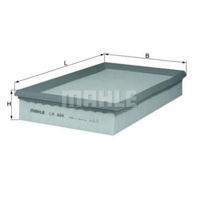 MAHLE Filtereinsatz Luftfilter für Jaguar XJ XK8 Convertible Daimler LX 888