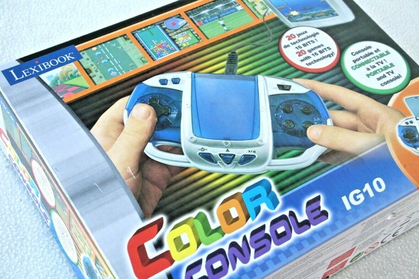 LEXIBOOK COLOR CONSOLE IG10. 20 GAME & WATCH STYLE & TV CONNECTABLE! BRAND NEW!