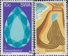namibie - sud-ouest de l'afrique 399-400 timbres prémier jour 1974 Diamantenberg