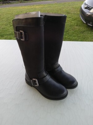 Nina black riding boots toddler girl size 13 new with tags)